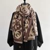 Winter Women's Scarf Luxury Design Double Sided Cashmere Feel Scarf Warm Scarf Shawl