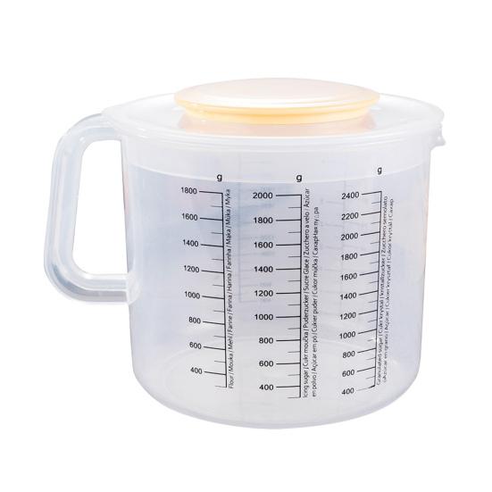 Set Da 3 Misurini Da Cucina Trasparenti Con Manico, 500 Ml, Precisione In Plastica Alimentare Resistente Al Calore