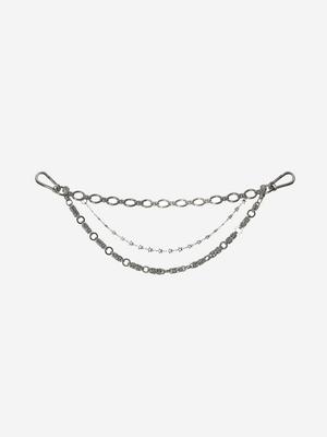 VACANT ARCHIVE KAREN CHAIN KEYRING SILVER