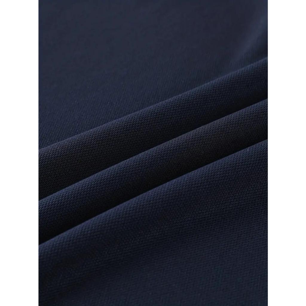 Men's Summer Fashion Loose Polo Shirts Short Sleeve Plaid Turn-down Collar T-shirt Top