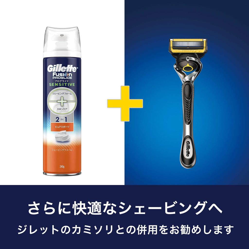 Gillette ProGlide Shaving Foam 245g Foam Type Skin Care Lubricating Ingredients Shaving Razor Men 2-in-1