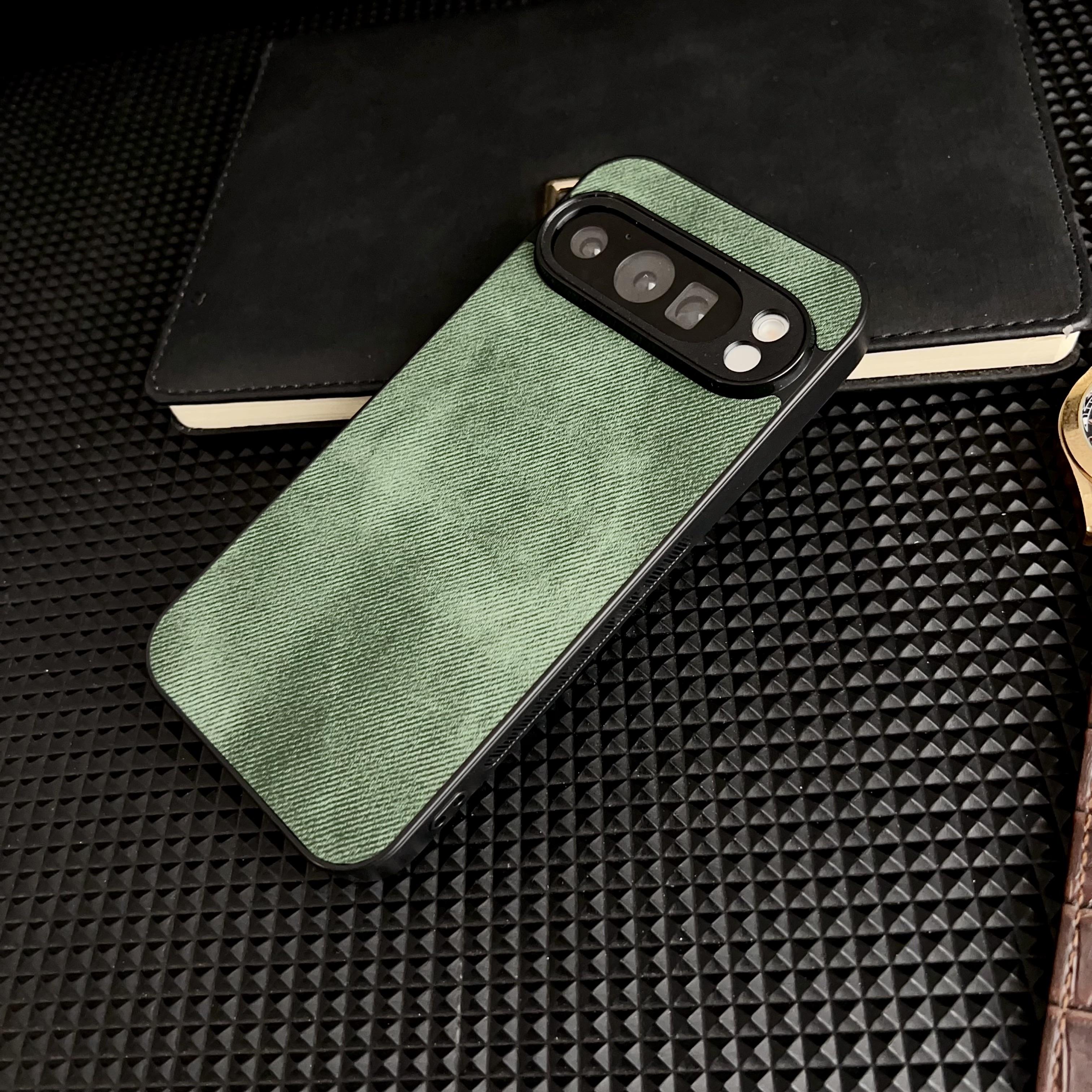 

Business Cowboy Fabric For Magsafe Magnetic Case For Google Pixel 10 9 Pro XL 9A 8A 8 7 6 Pro 7A 6A Denim Jean Matte Phone Cover Google Pixel 8