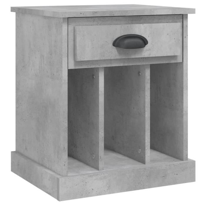 VidaXL Bedside Table Concrete Grey 43x36x50 Cm 816352