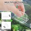 4Pcs Aquarium Lid Handle Acrylic Fish Tank Cover Handle Transparent Fish Tank Lid Handle Adhesive Tank Lid Replacement Fish Tank