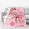 Custom Sofa Fleece S-Sabrina Carpenter Throw Blanket Warm Flannel Blankets For Bed Travel Sofa Bedspreads