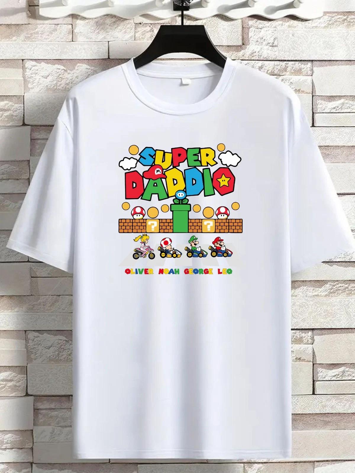 Custom Super Daddio Gift Shirt, Father s Day Lover Gift Tshirt, Super Dadio Top, S