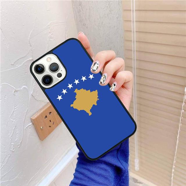 Kosovo Flag Coque Shell For iPhone 17 Air 15 16 14 13 12 Pro Max 11 Pro Max Plus Phone Case Cover