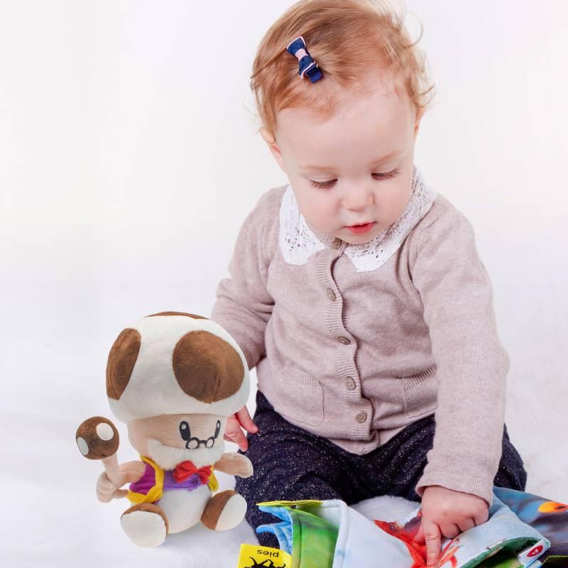 10" Super Mario Toad Mushroom Old Man Plush Toy Soft Doll For Kids And Collectors