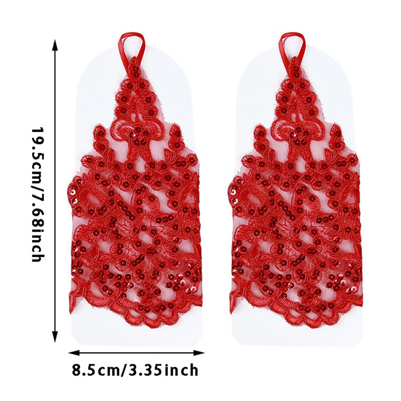 Temperament Short Wrist Lace Appliques Bridal Gloves Fingerless Bridal Glove Wedding Accessories for Bride