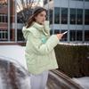 2024 Winter Women's Parkas Coats Tops Female Hooded High Collar Warm Cotton Jacket Thicken Warm Bread Jacket Women's Clothing