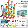 Interchangeable Marble Run Maze Building Set: Cross-Border Catapult Adventure