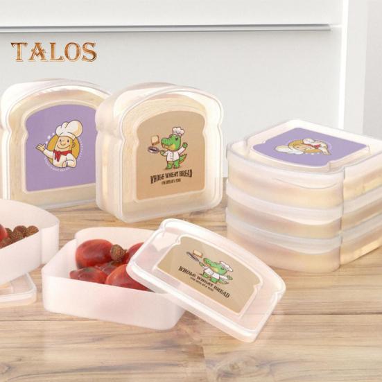 Przezroczyste pudełko na chleb Food Grade, niezawierające BPA, lekkie, przenośne pudełko na kanapki wielokrotnego użytku