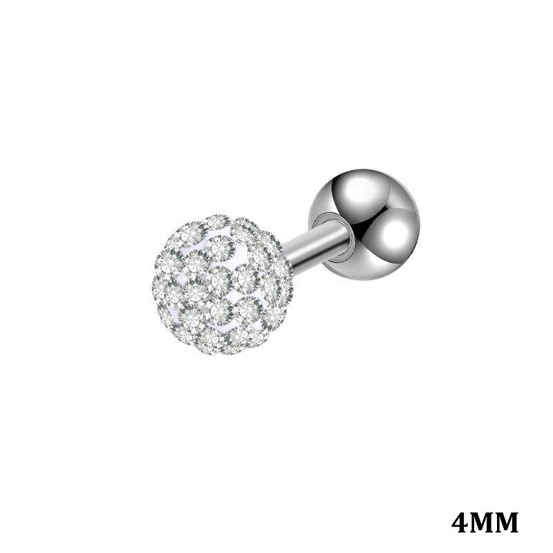 1Pc Ball Earrings Ear Tragus Cartilage Piercings Ball Earring Conch Ear Lobe Stud Helix Cartilage Piercings