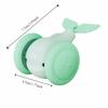 USB Charging Cat Interactive Whale Toy Running Car Plastic Automatic Rolling Ball Interactive Electric Whale Car Toy