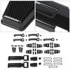  ABS Engine Hood Air Intake Decoration Door Handle Shell Cover Tailgate Glass Hinge Stickers For Jeep Wrangler JK 2007-2017 Interior Accessories