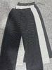 Women's Striped Wide Leg Pants High Waist Drawstring Lazy Style Draped Slim Straight Casual Fall Trousers