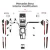 BETTERHUMZ For Mercedes Benz W204 C Class Accessories Carbon Fiber Central Control Gear Shifter Panel Trim Sticker Car Interior