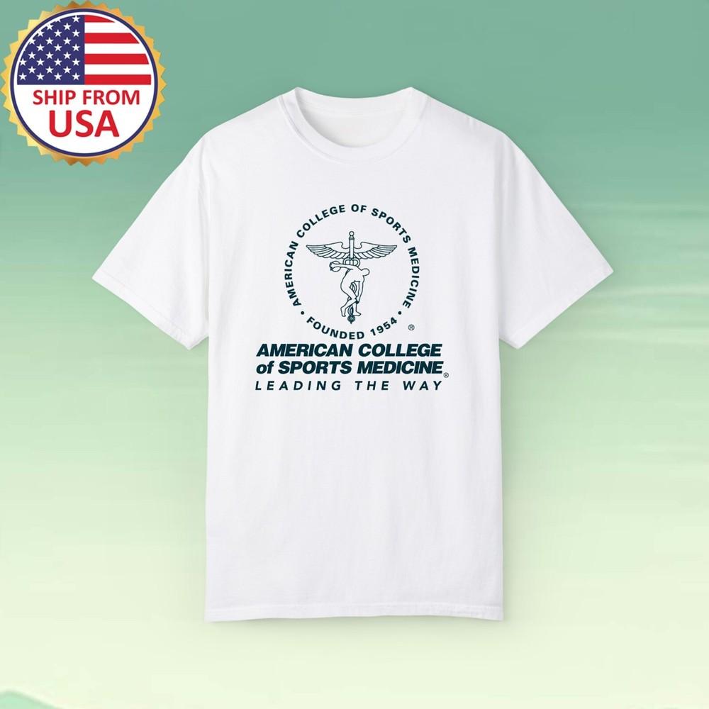 

ACSM American College of Sports Medicine Men#039;s White Size S5XL Unisex T-Shirt L