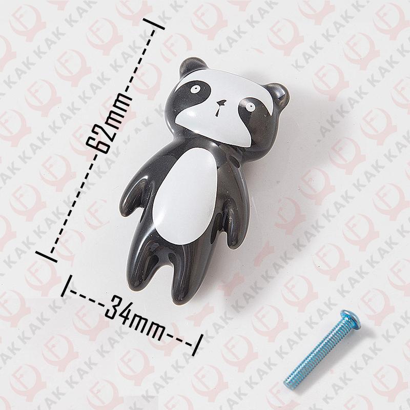 KAK Ceramic Furniture Knobs and Handles Cartoon Colorful Cabinet Knobs for Kids Room Kitchen Handle Door Hardware