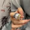 Gold-Emaille-Schmetterlingsring im antiken Stil - Bunt, Ethnisch, Unisex, Perfektes Geschenk
