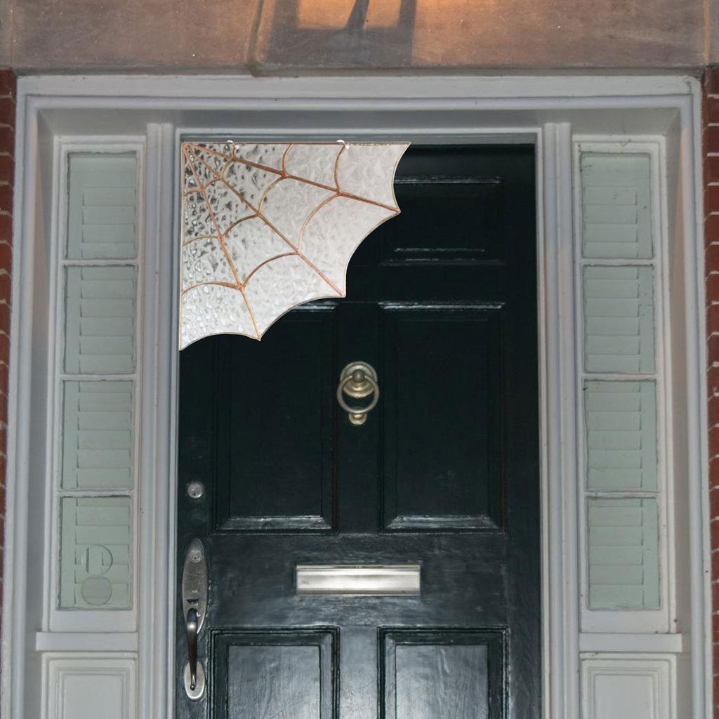 Halloween Spider Web Corner Decoration Frightful Halloween Glass Spiderweb Door Corner Elegant Home Hanging Ornament