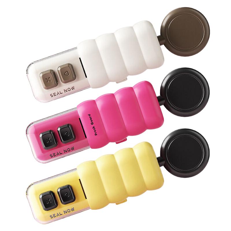 Mini Bag Sealer Rechargeable Snack Bag Sealer  2in1 Mini Sealer for Food Bags with Bag Opener Hand Pressure Snack Sealing Tool