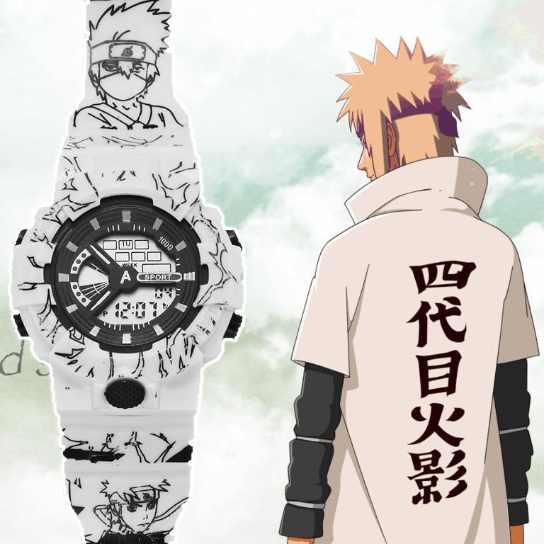 Cartoon Naruto Fan Style Unisex Digital Watch For Students Waterproof Electronic Movement Origin) 37mm Dial Diameter
