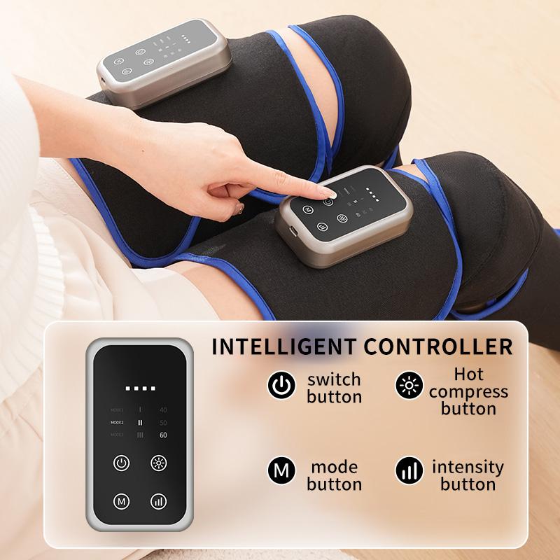Wireless Leg Massager Air Pressure Leg thigh air wave electric muscle Heat compress slimming device
