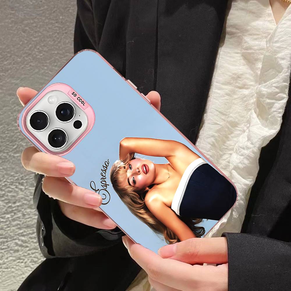 

Singer S-Sabrina C-Carpenter Phone Case For IPhone 16 15 14 13 12 11 Pro Max 17 Plus Colorful Cover iPhone 17pro max