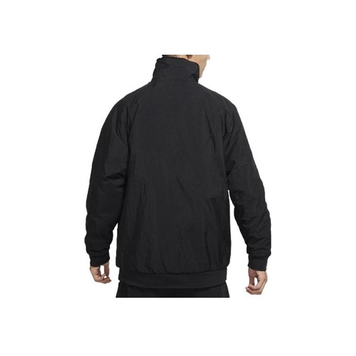 Nike Reversible Fleece Jacket With Stand Collar And Zip Men Jacket Black FB1910-010