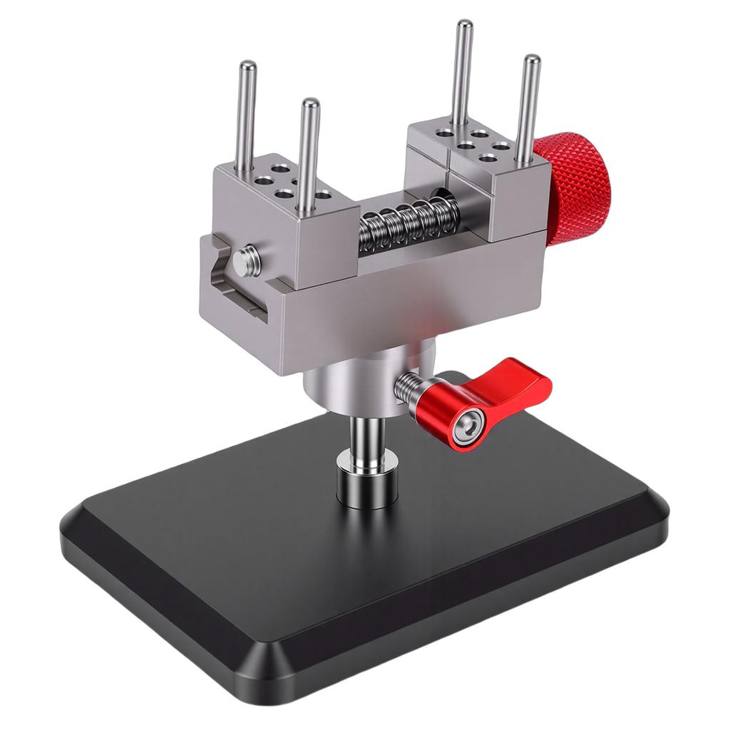   Bench Vise with Base 360 Degree Rotating Sliding Rail Stainless Steel Bench Clamp for Jewelry Making Model Crafts Repair