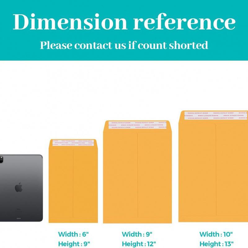 Yellow Kraft Self-Adhesive Double-Sided Envelope
