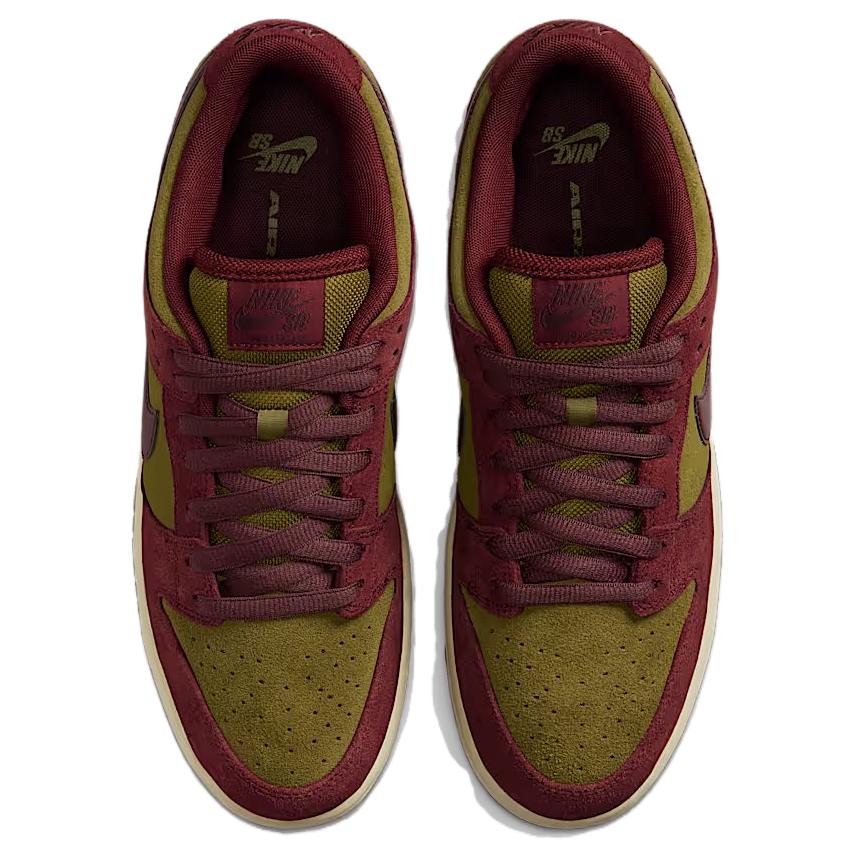 Nike Dunk Low SB Dark Team Red Olive Flak Unisex Sneakers Burgundy-Crush Parachute-Beige Armory-Navy HQ1625-600
