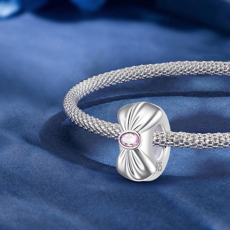 Copper Sweet Lucky 777 Love Style Heart Bow Series Bead Diy Bracelet Jewelry Bangle Making Gift Item Of High Quality Fine Quality Jewelry