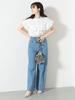 Beams Heart Band Frill FREE Women's S/S Shirt, Collar, Blouse, OFF_WHT