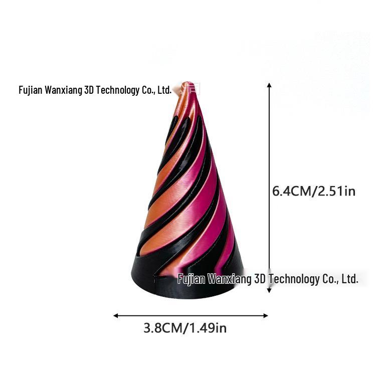 

Игрушка Пирамида Спиральный Конус, напечатанная на 3D-принтере: Креативный подарок для снятия стресса