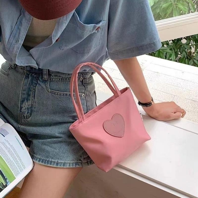 Cute canvas bag women's new large-capacity girl handbag printed handbag casual versatile tote bag