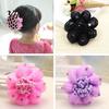 Bun Maker Hair Net High Elasticity Sretchable Involucres Pattern Baby Girl for Ballet Decoration
