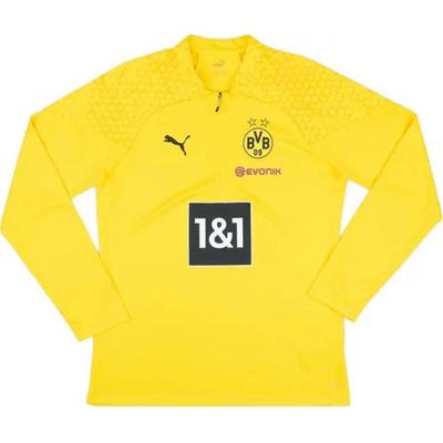 Puma Maglia da Calcio a Maniche Lunghe Borussia Dortmund Player Issue 2023-24 Comoda Versatile Top Unisex Giallo 771805-01