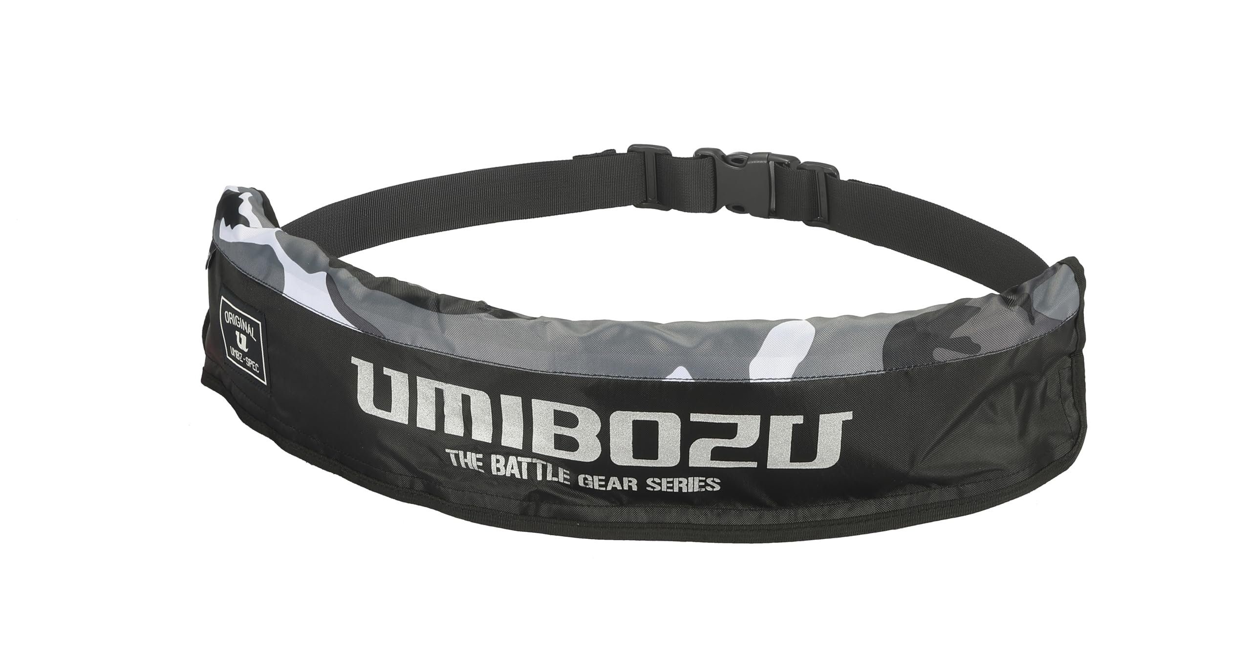 

Umibozu Manual Inflatable Life Jacket, Life Vest for Fishing, Waist Wrap, Belt, Adult Size (Black x Camouflage)