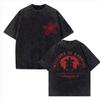 T-shirt Grafica Lavata Vintage Il Demogorgone Mostro Fiore Cannibale Uomo Donna T-shirt Casual Eddie Munson