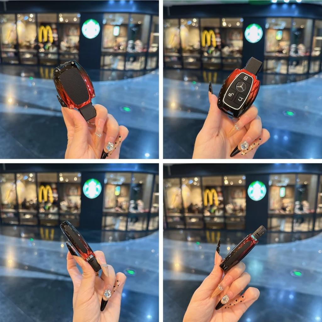 SUG2   Car Smart Key Cover Case Shell Accessories For Mercedes W212 W204 for Benz A B C E GL S GLA GLK CLS Class AMG W205 W463 W176