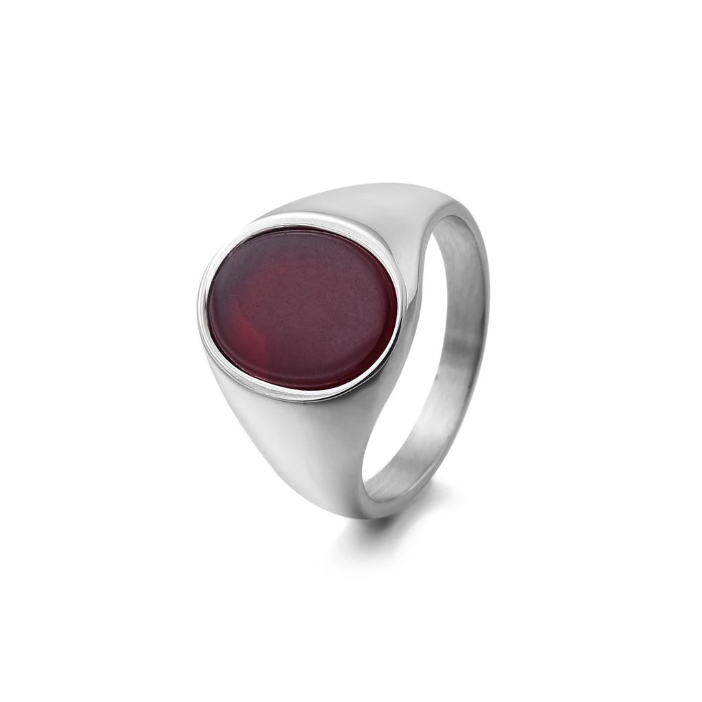 R3326 Men's/Women High Quality 316LStainless Onyx Rings Classic Fashion Trend Jewelry Products