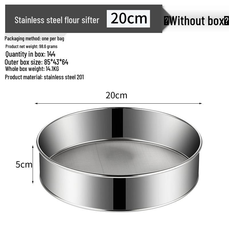 Custom Stainless Steel 60-Mesh Flour Sifter for Baking