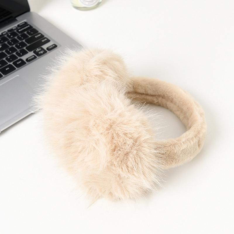 Flauschige und warme zusammenklappbare Plüsch-Ohrenwärmer für Winter-Outdoor-Aktivitäten halten Sie bei kaltem Wetter beim Skifahren warm.