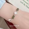 Cuiyan Jewelry S925 Silver Korean Lotus Bracelet, Joyful Light Luxury Hand Jewelry for Women - New Niche Chinese Style.