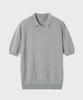 Non Blank Cool Touch Half Sleeve Collar Knit_Pale Khaki