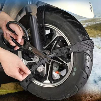 10PCS Snow Chains for Heavy-duty Motorcycles and Electric Anti-slip Chains Are Suitable for Winter and Off-road Conditions