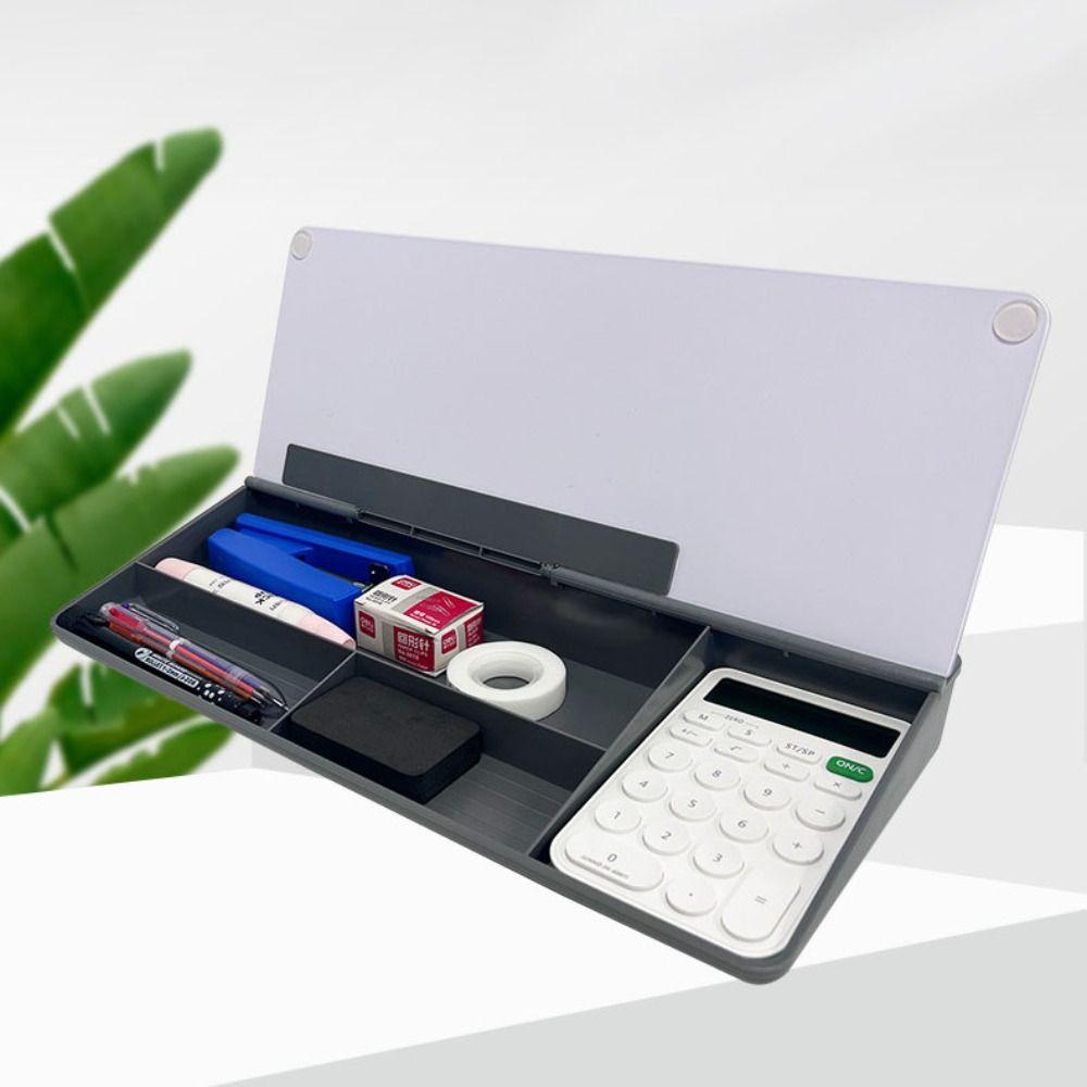 Hot Glass Desk Whiteboard With Storage Tempered Storage Whiteboard Desktop Plastic Message Board Home Office