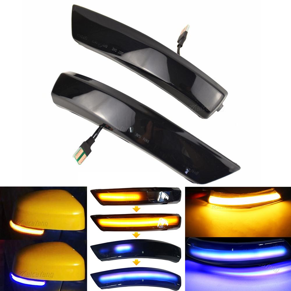 For Ford Focus Mk3 LED Light 2 3 Mk2 Mondeo Mk4 Turn Signal Lamp Flowing Side Wing Rearview Mirror Blinker Dynamic 2PCS